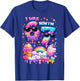 I was 6 Now I'm 7 Ice Cream Dripping 67 Meme Kindergeburtstag T-Shirt - T-Shirt | Royal