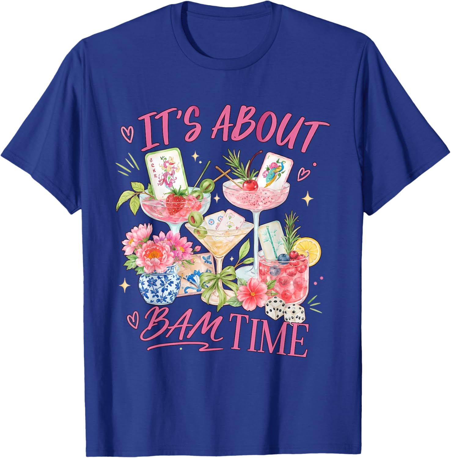 Coquette Mahjong Lovers , It's About Bam Time T-Shirt - T-Shirt | Royal