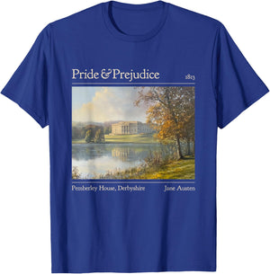 Jane Austen Pemberley 250e Anniversaire Orgueil et préjugés T-Shirt - T-Shirt | Royal