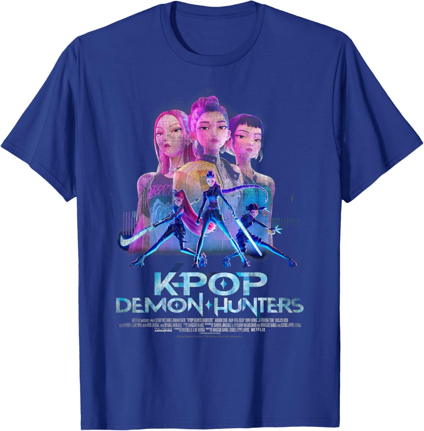 KPop Demon Hunters Huntrix Billboard Officially Licensed T-Shirt - T-Shirt | Royal