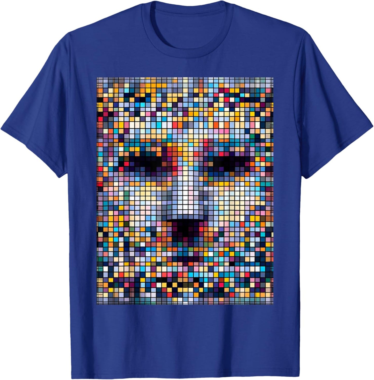 Glitchgear Anti-Surveillance Adversarial Fashion Anti-Facial Recognition Pixelated , Small, Black T-Shirt - T-Shirt | Royal