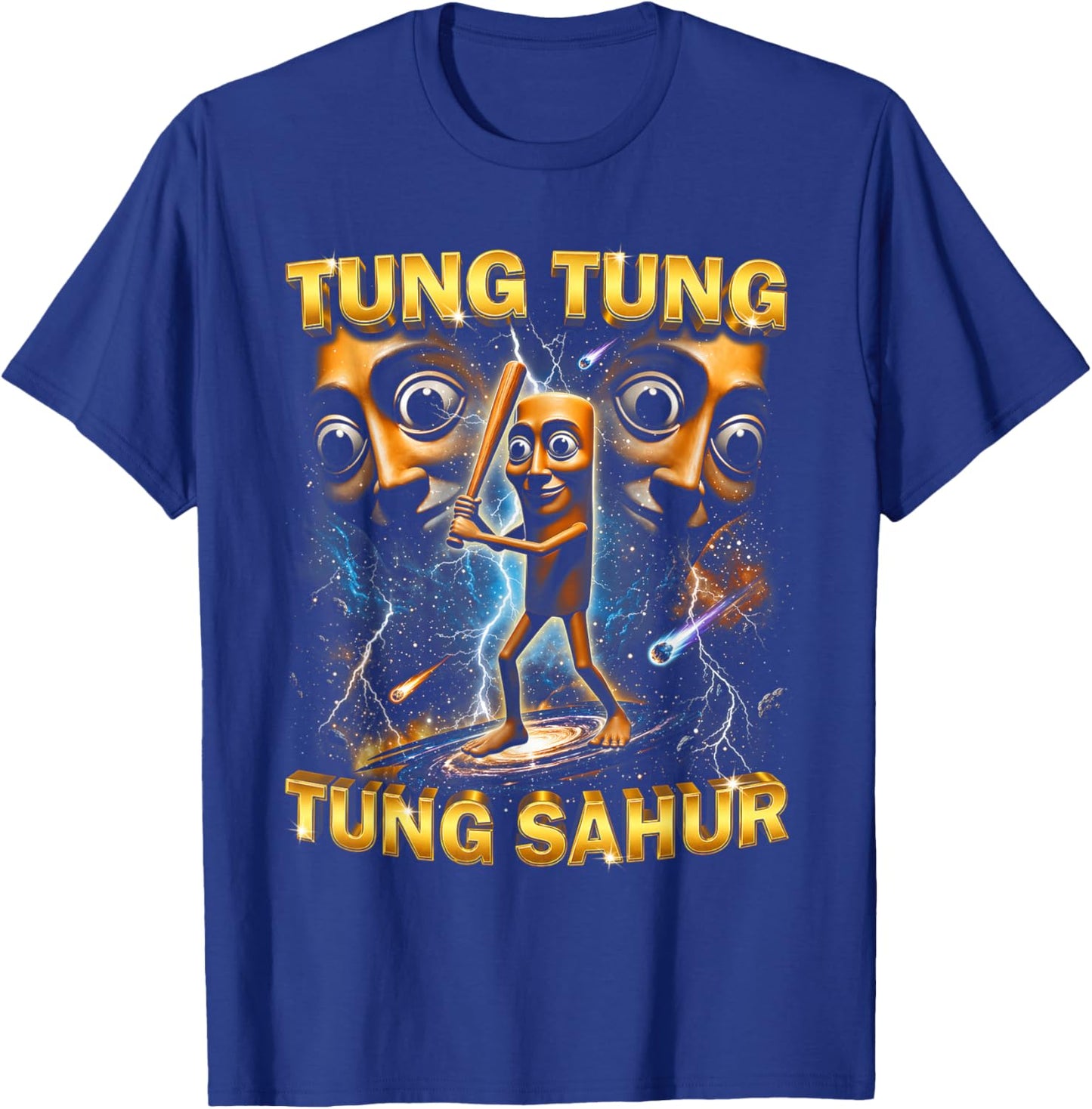 Funny Italian Brainrot Meme Tung Tung Tung Sahur T-Shirt - T-Shirt | Royal