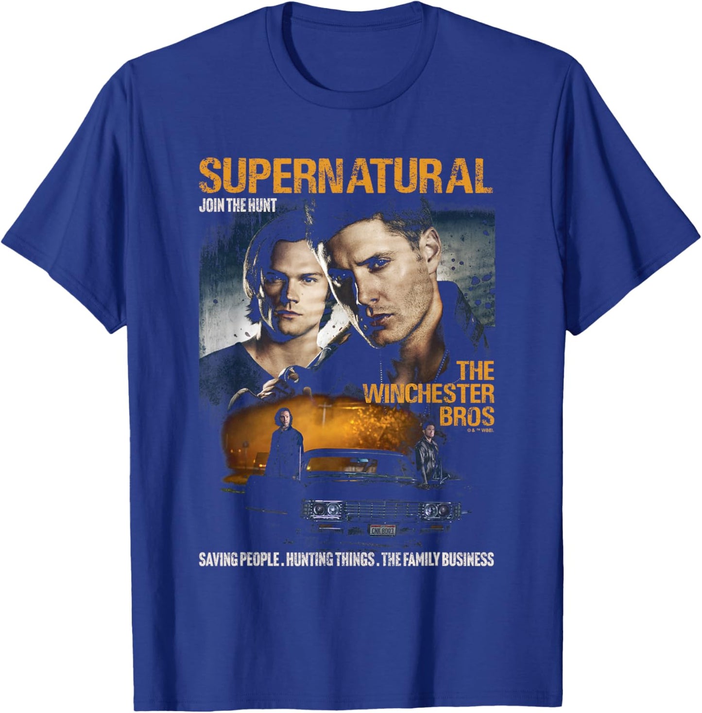 Supernatural Sam and Dean Poster T-Shirt - T-Shirt | Royal