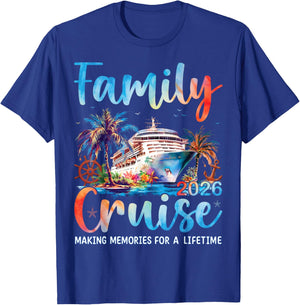 Family Cruise 2026 Matching Cruise Ship Holiday Travel T-Shirt - T-Shirt | Royal