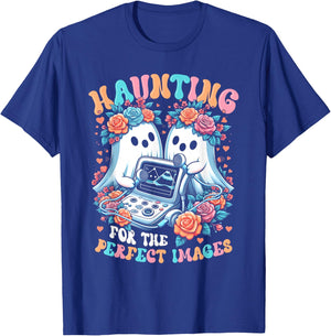 Retro Ultrasound Tech Halloween Echo Tech Vascular Tech T-Shirt - T-Shirt | Royal