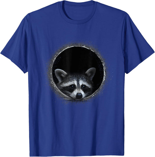 Pedro Raccoon Meme Funny Animal Raccoon Face Trash Panda T-Shirt - T-Shirt | Royal