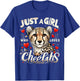 Cheetah Cute Just A Girl Who Loves Cheetahs T-Shirt - T-Shirt | Royal