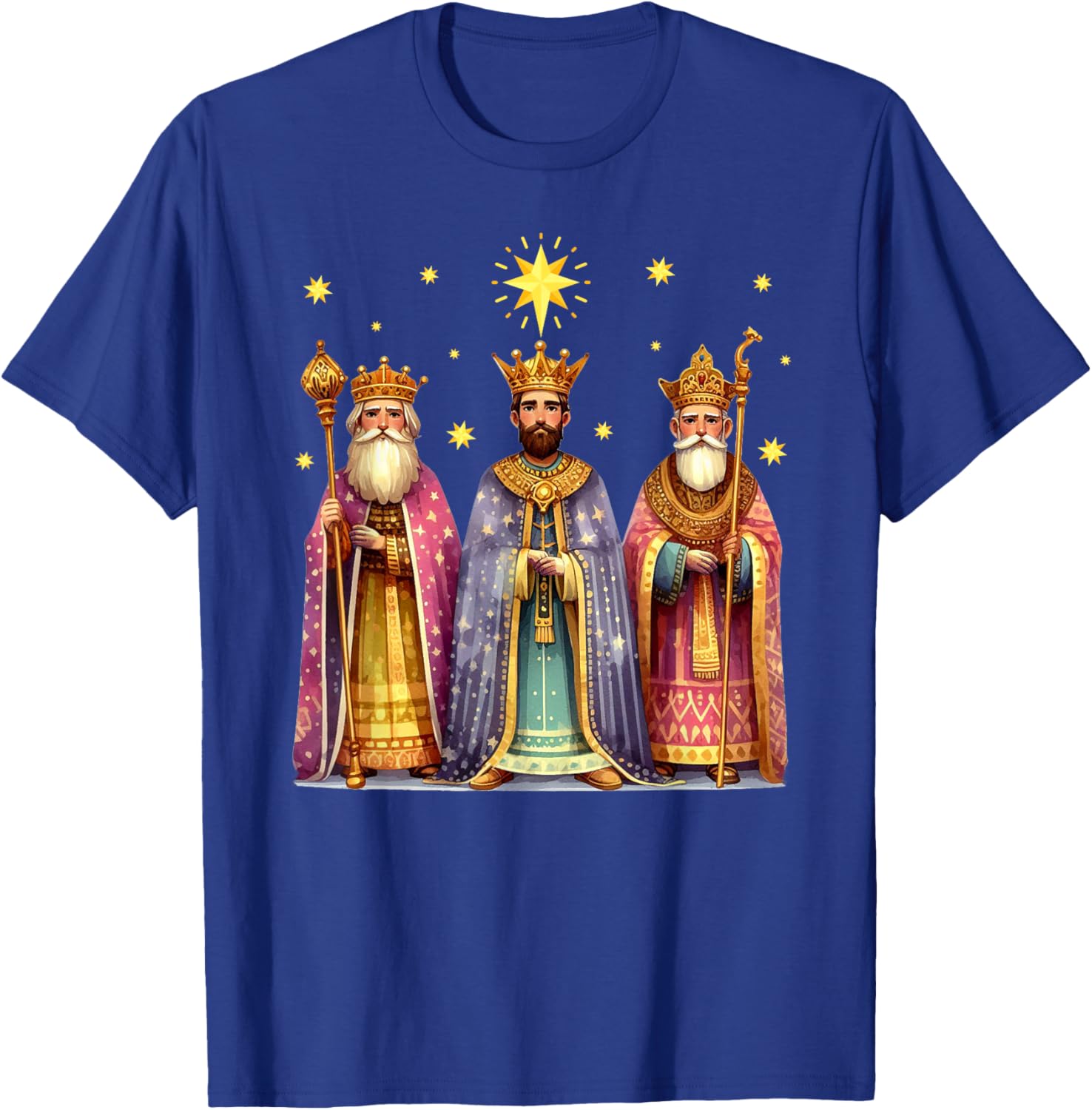 Feliz Dia De Reyes Epiphany Three Kings Day Los Reyes Magos T-Shirt - T-Shirt | Royal