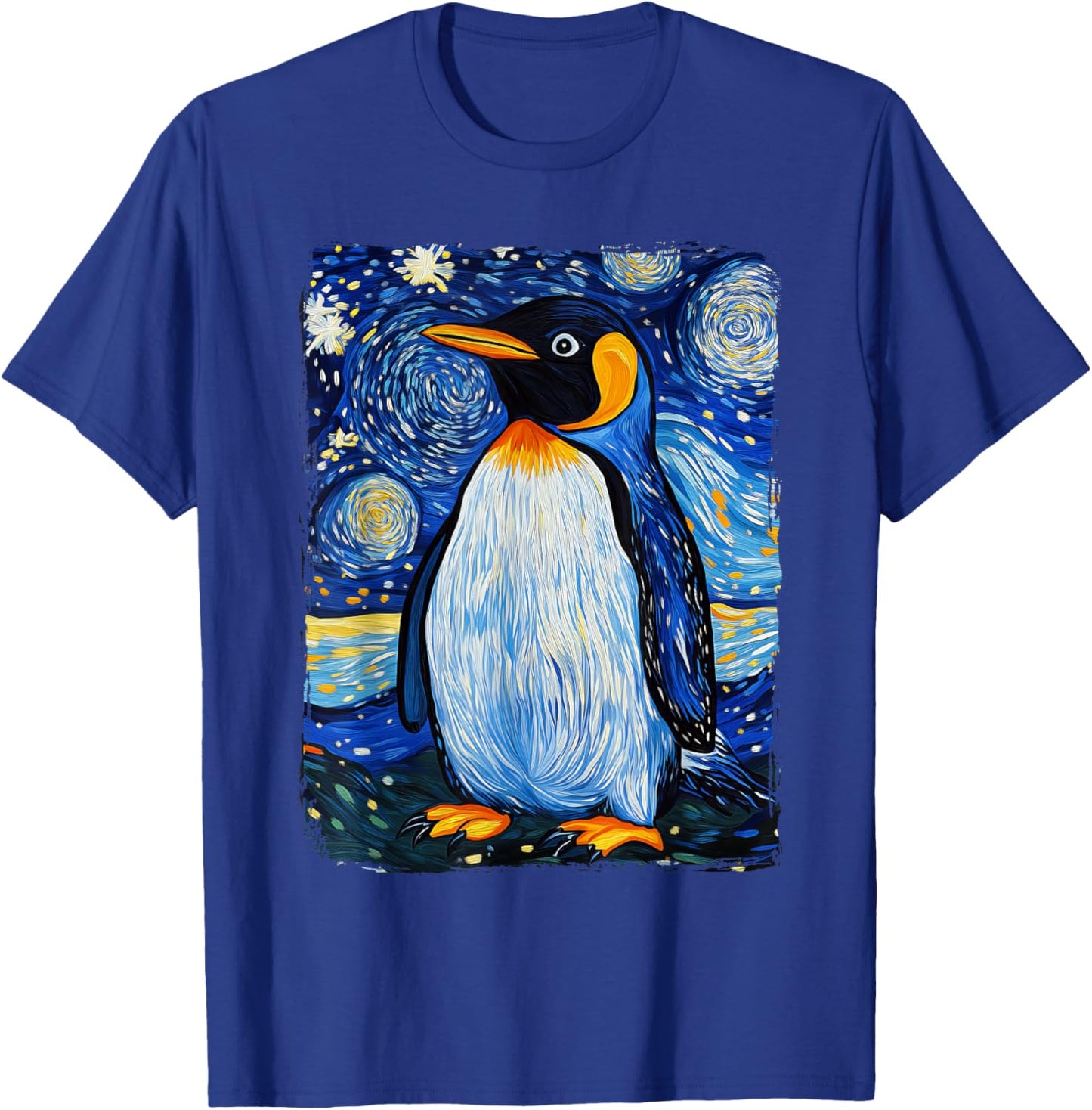 Penguin Starry Night T-Shirt - T-Shirt | Royal