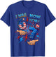 I was 6 Now I'm 7 Birthday 7th 4th of July Patriotic Boys T-Shirt - T-Shirt | Royal