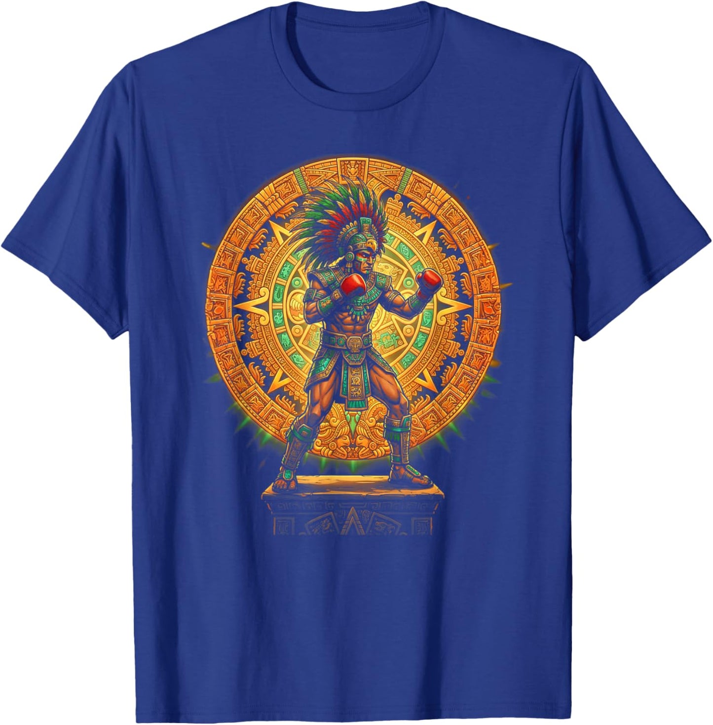 Funny Boxer Mexico Boxing T-Shirt - T-Shirt | Royal