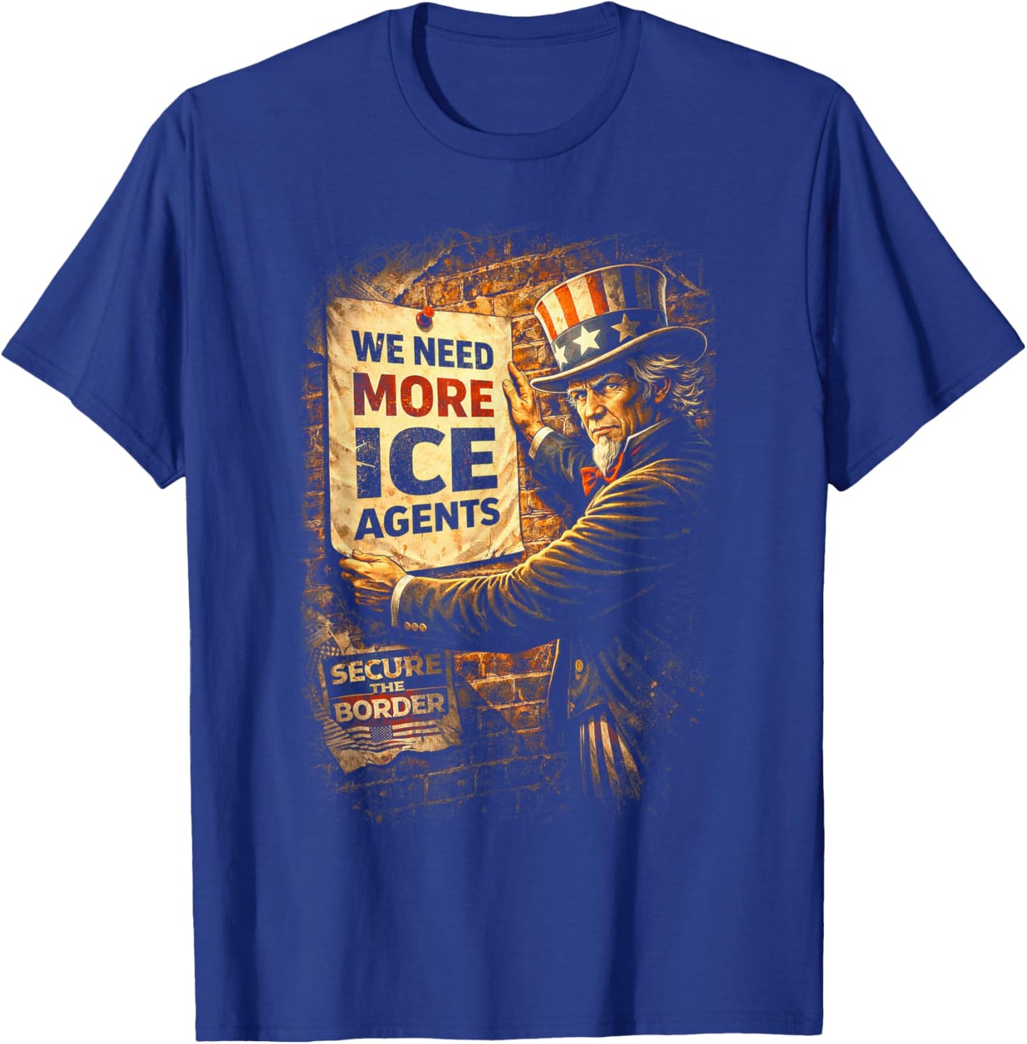 ICE Agent USA Federal Law Enforcement T-Shirt - T-Shirt | Royal