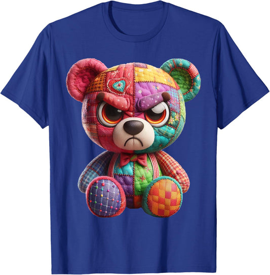 angry teddy bear print, A very grumpy hug T-Shirt - T-Shirt | Royal