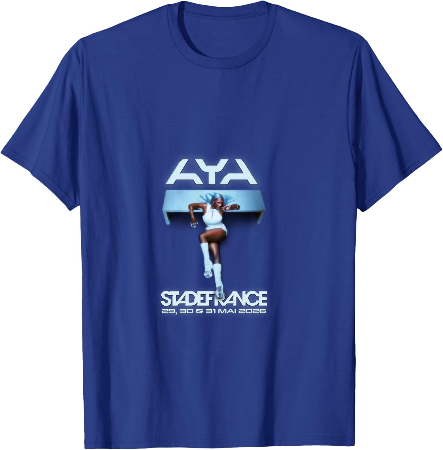 Aya Nakamura Merch Officiel Tournée Stade de France 2026 Manche Longue T-Shirt - T-Shirt | Royal