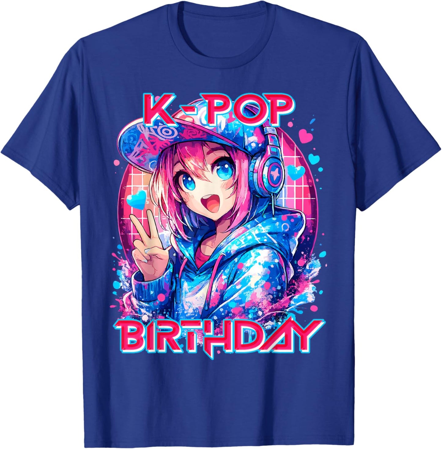 K-Pop Birthday K-Pop Birthday for Kids and Girls K-Pop T-Shirt - T-Shirt | Royal