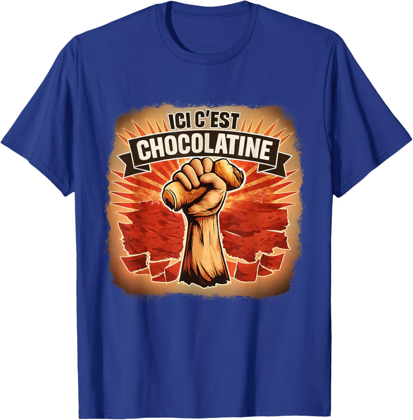 Ici on Dit chocolatine- Chocolatine Sud-Ouest Humour T-Shirt - T-Shirt | Royal
