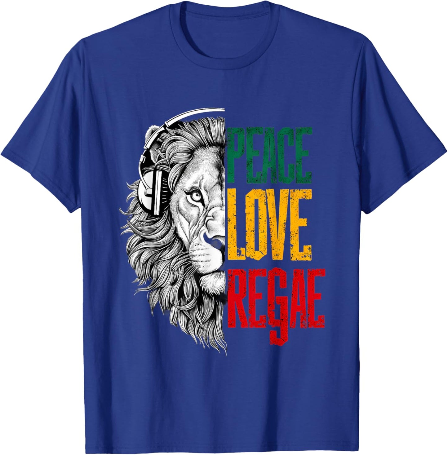 Rasta Reggae Lion of Judah Jamaican Rastafarian Roots T-Shirt - T-Shirt | Royal