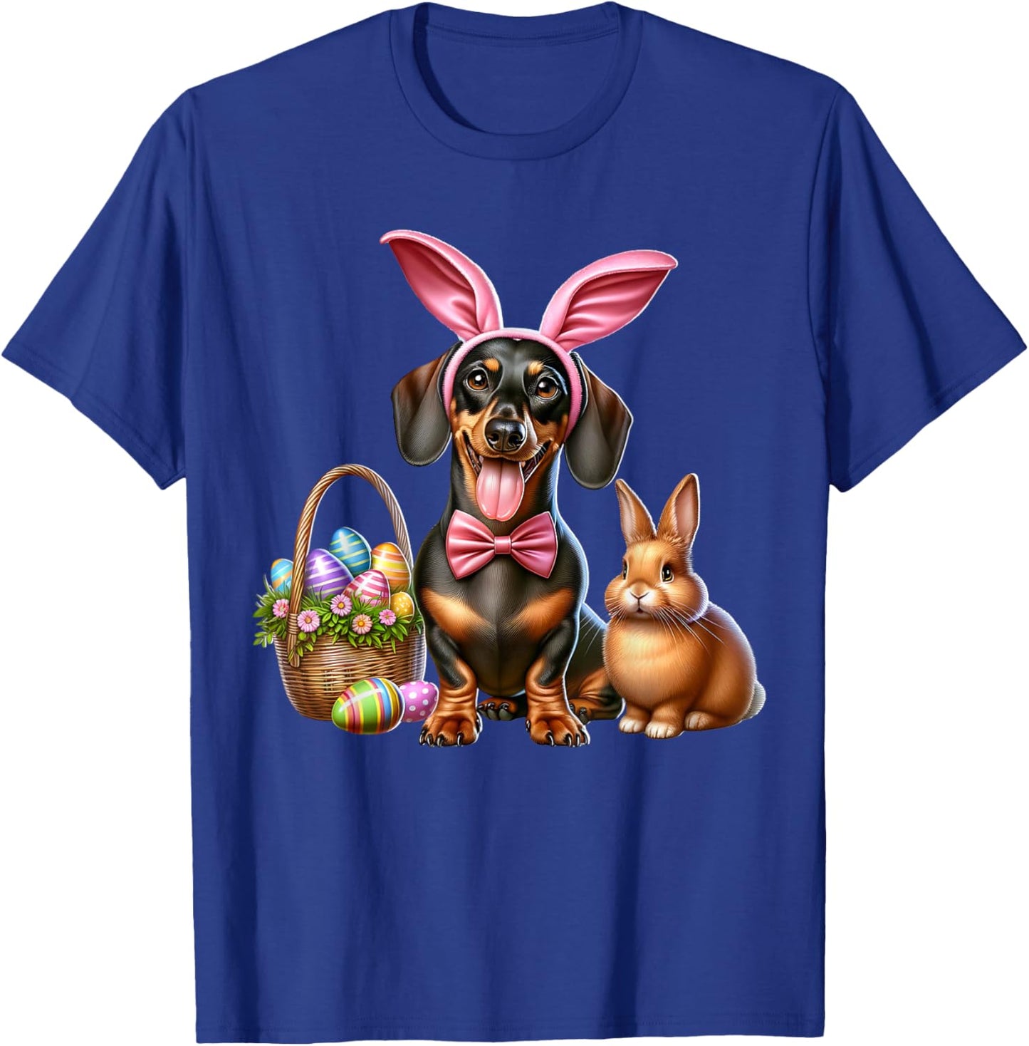 Dachshund Happy Easter Dachshund T-Shirt - T-Shirt | Royal
