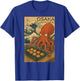 Japanese Design Osaka Takoyaki Wave T-Shirt - T-Shirt | Royal