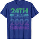 24 Year Old Gifts Vintage 2002 Limited Edition 24th Birthday T-Shirt - T-Shirt | Royal