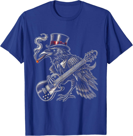 Mystical Black Raven Vintage Styles Crowes Music Bands Gifts T-Shirt - T-Shirt | Royal