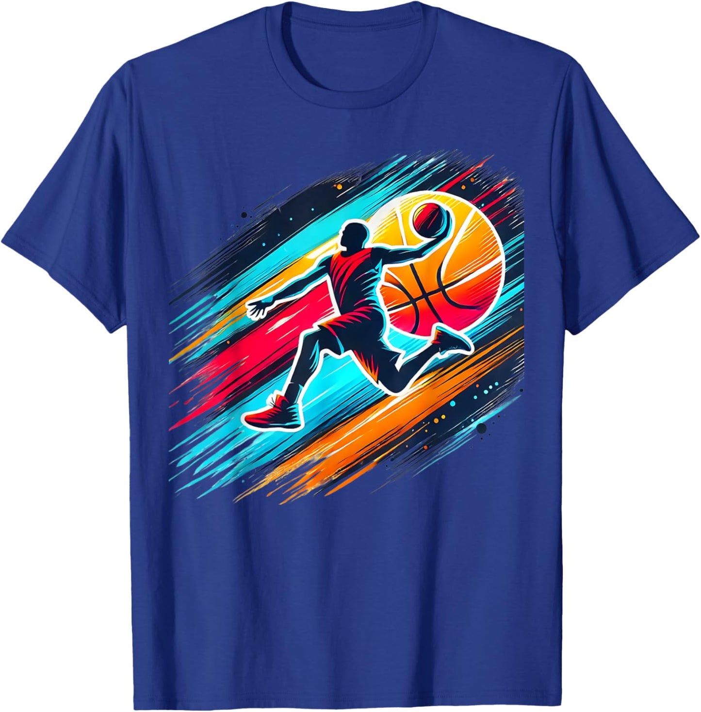 Cool Boys Basketball Shirts Men Kids Boys 10-12 12-14 Gifts T-Shirt - T-Shirt | Royal
