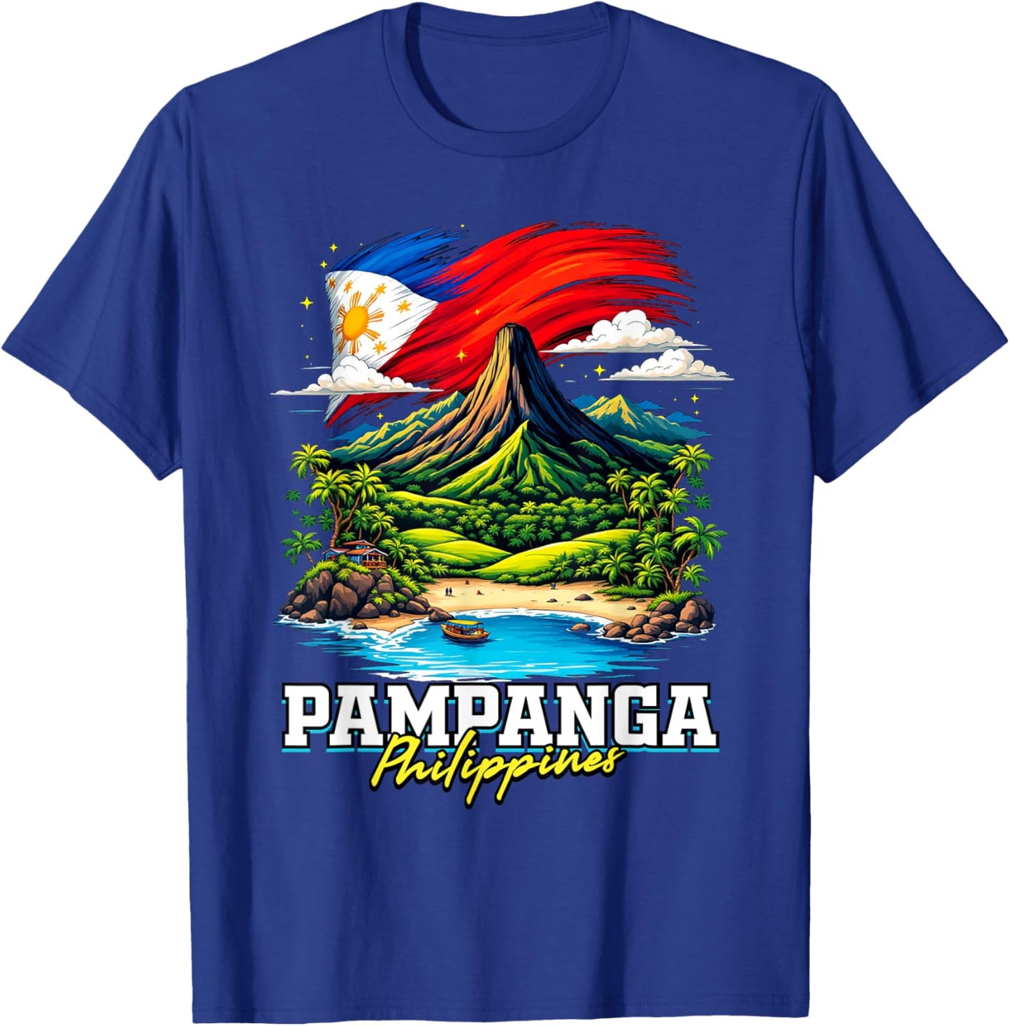 Pampanga Philippines Souvenir Filipino Flag T-Shirt - T-Shirt | Royal