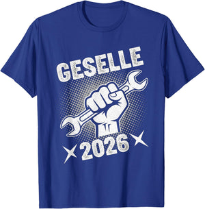 Geselle 2026 with German Text T-Shirt - T-Shirt | Royal