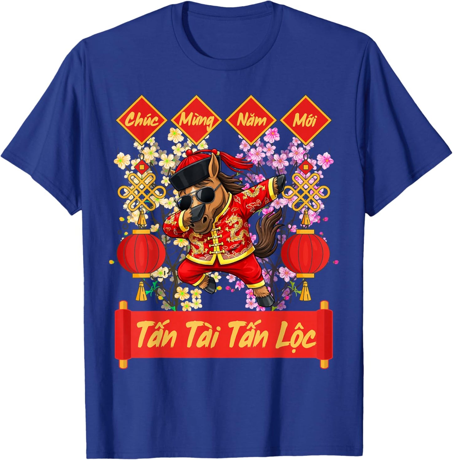 Vietnamese New Year Decorations | Tet 2026 Chuc Mung Nam Moi T-Shirt - T-Shirt | Royal