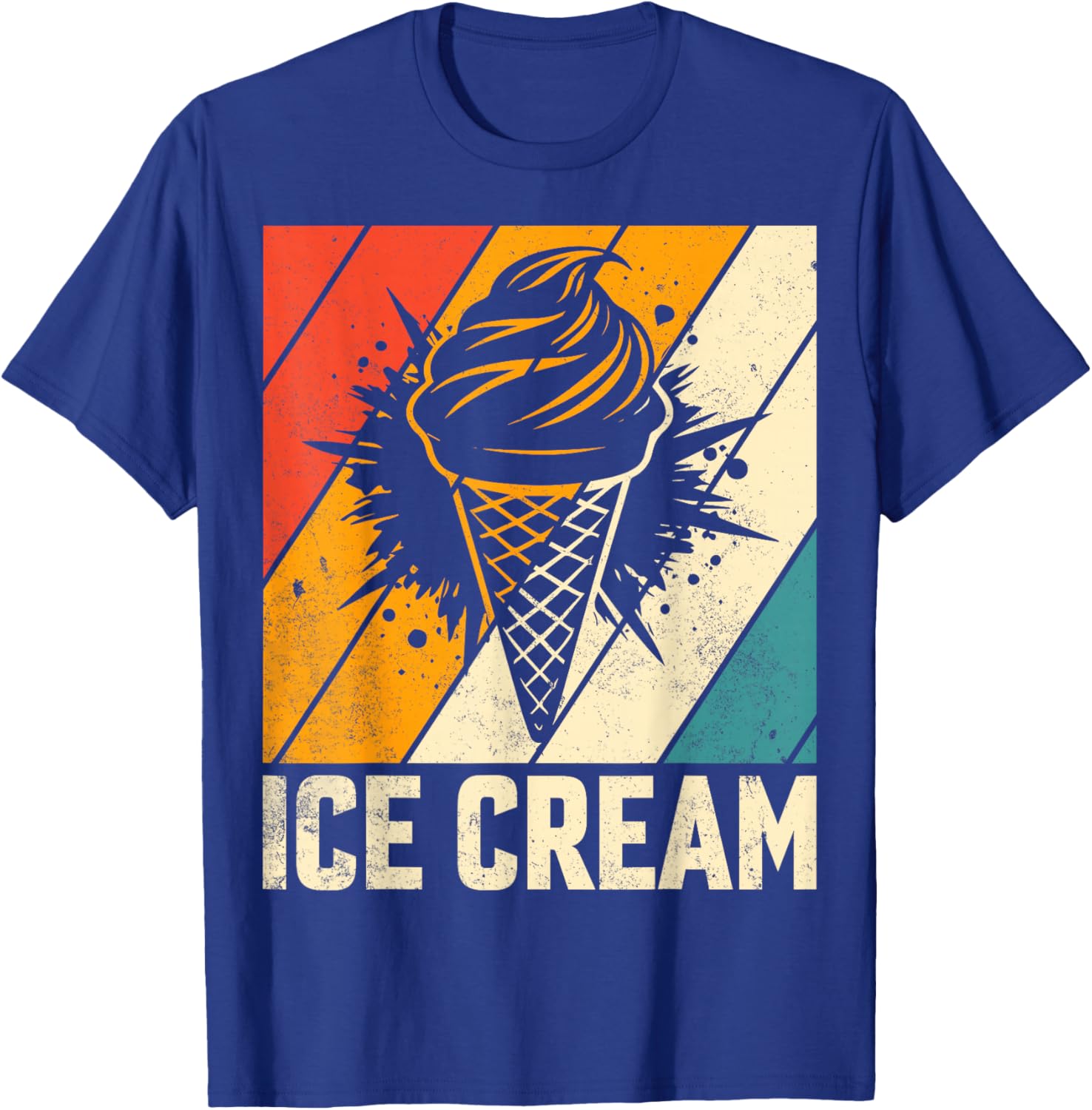 Retro Ice Cream Lover Gifts T-Shirt - T-Shirt | Royal