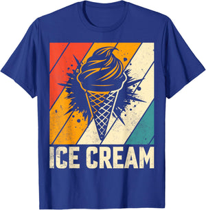 Retro Ice Cream Lover Gifts T-Shirt - T-Shirt | Royal