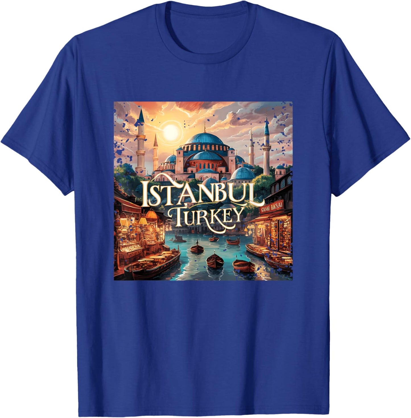 Vintage Istanbul Turkey T-Shirt - T-Shirt | Royal