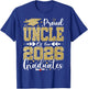 Proud Uncle of Two 2026 Graduates Senior Uncle of Graduate T-Shirt - T-Shirt | Royal