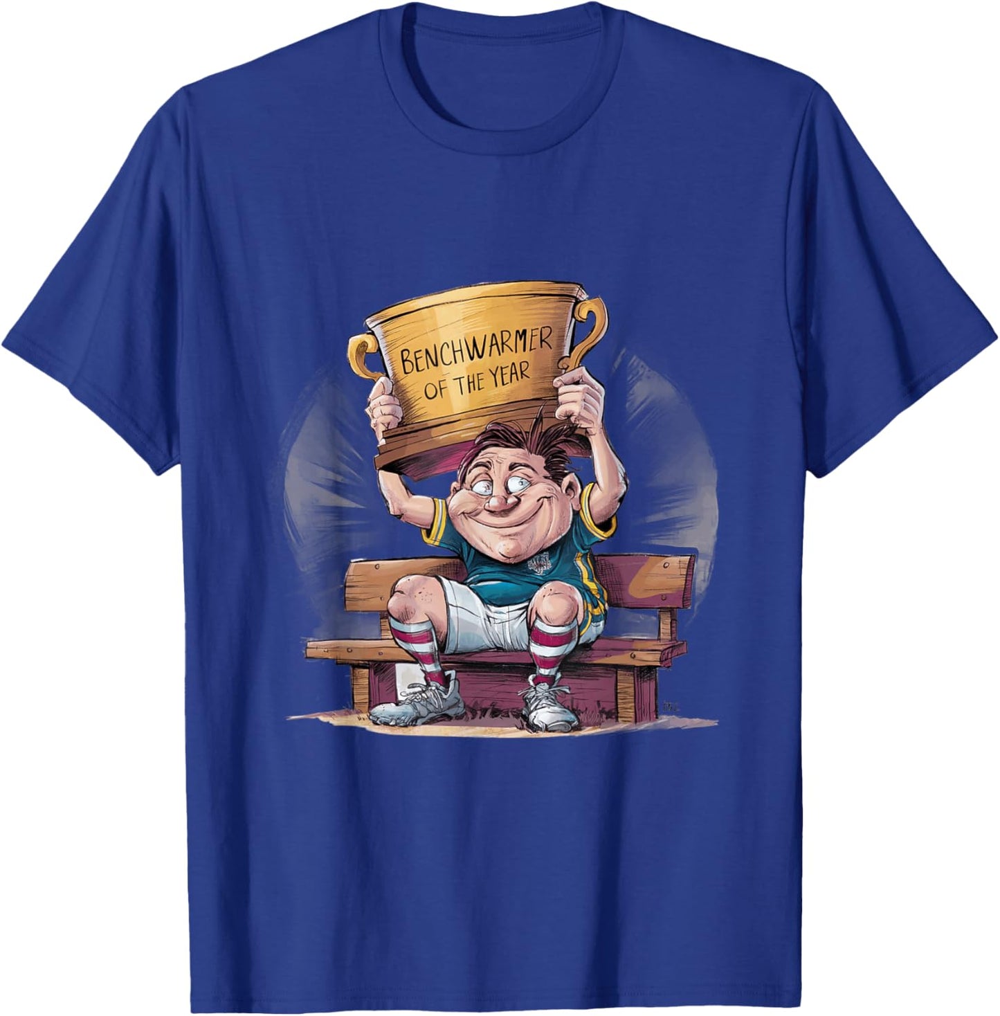 Benchwarmer of the Year Funny Fantasy Football T-Shirt - T-Shirt | Royal