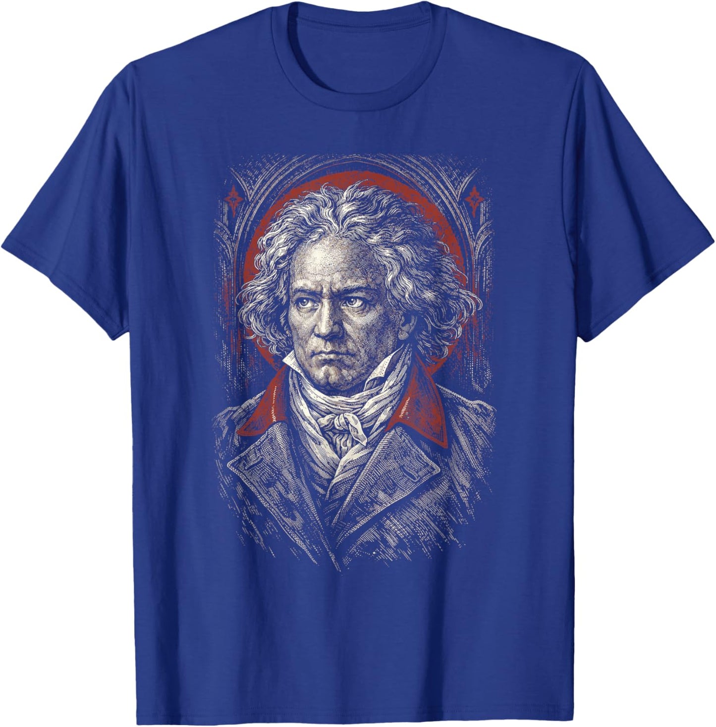 Beethoven-Portrait Ludwig Van Beethoven Classical Music T-Shirt - T-Shirt | Royal