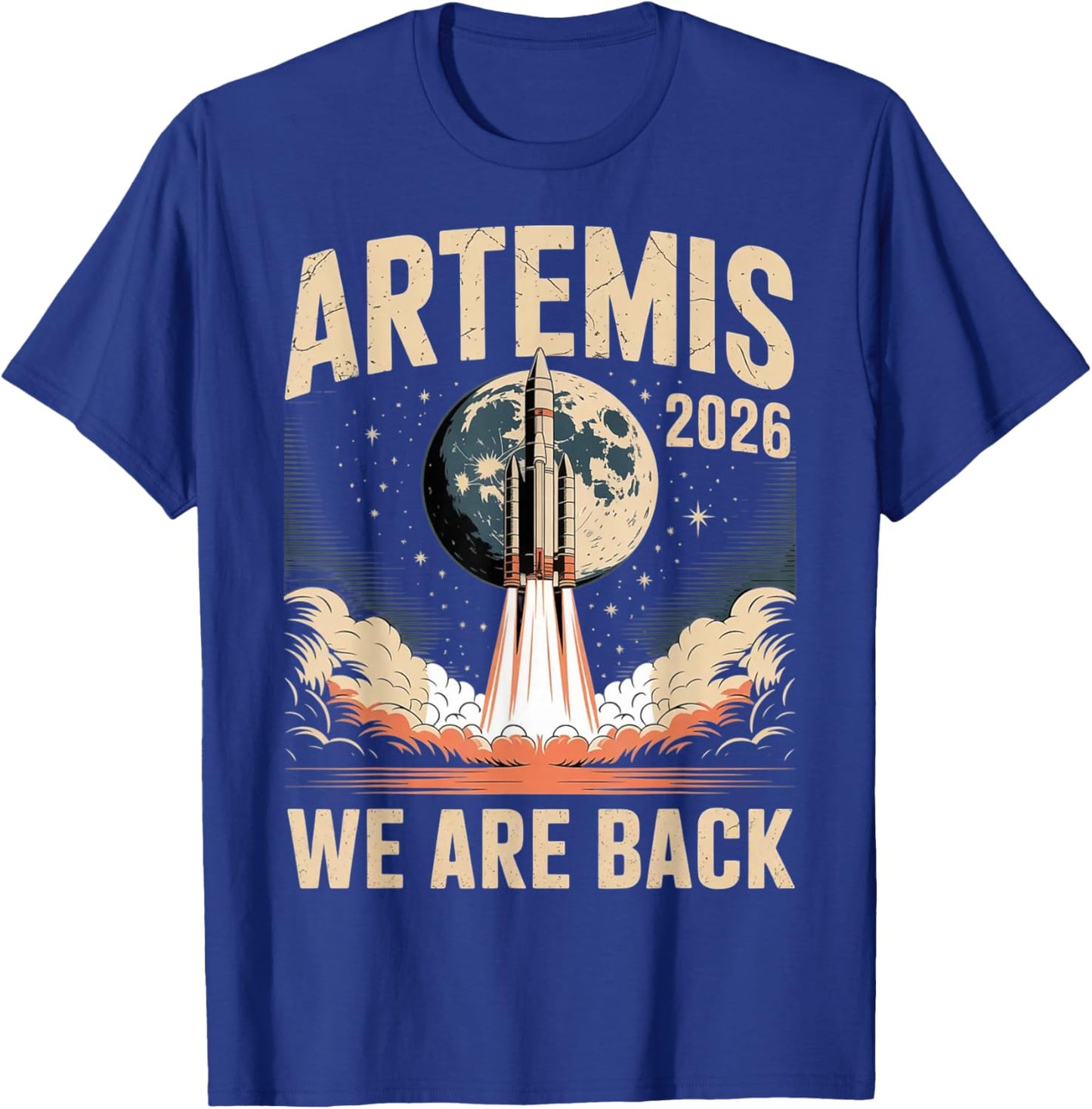 Artemis II Space Rocket Launch Mission to The Moon Artemis 2 T-Shirt - T-Shirt | Royal