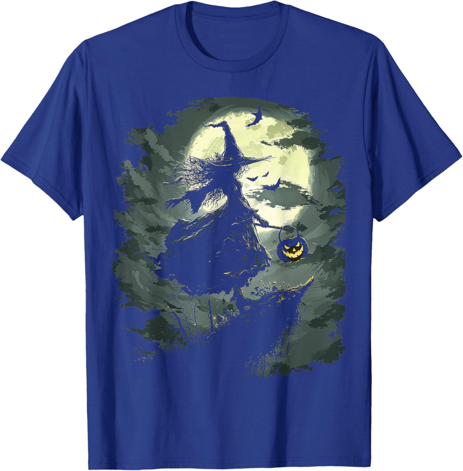 Witch Costume Halloween Spooky Art Witch T-Shirt - T-Shirt | Royal