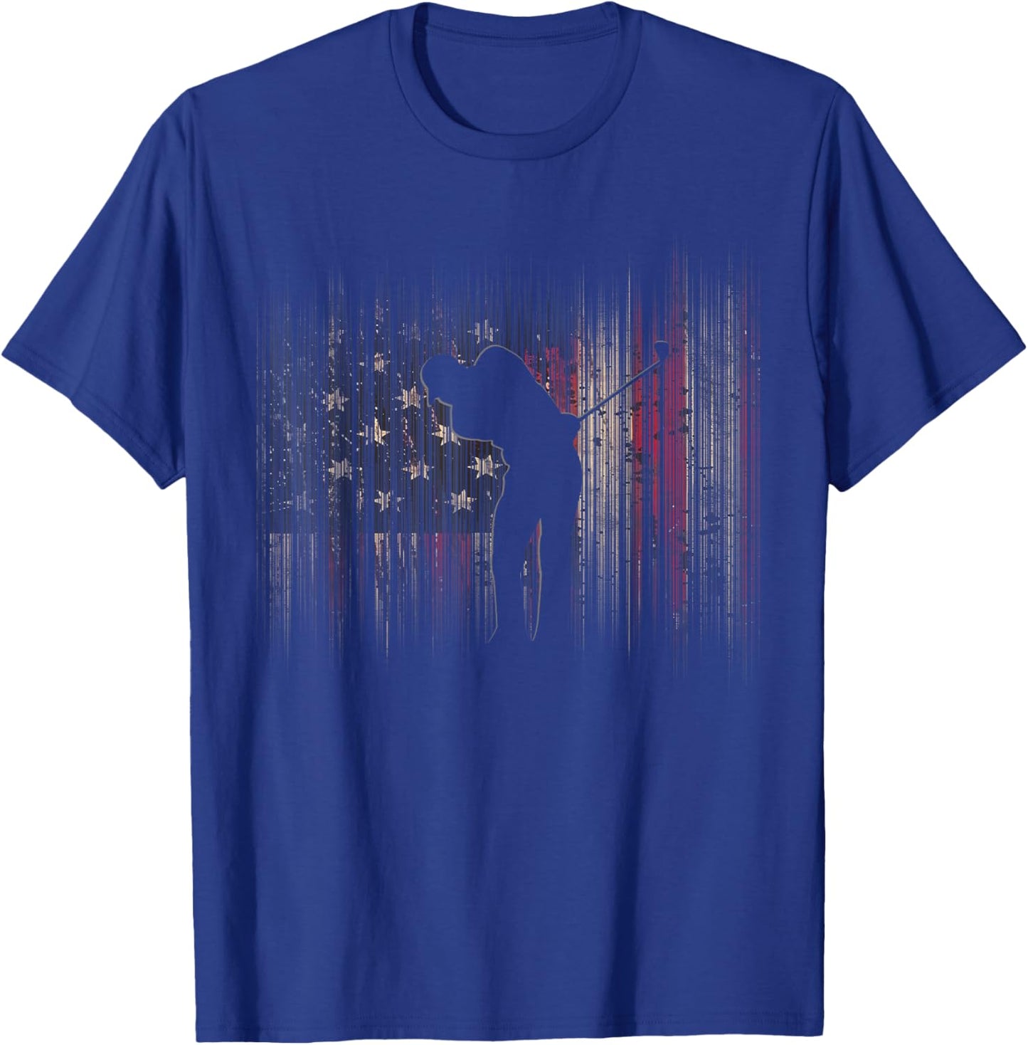 American Flag Golf Apparel - Golf T-Shirt - T-Shirt | Royal
