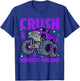 Crush Domestic Violence Awareness Monster Truck Purple Kids T-Shirt - T-Shirt | Royal
