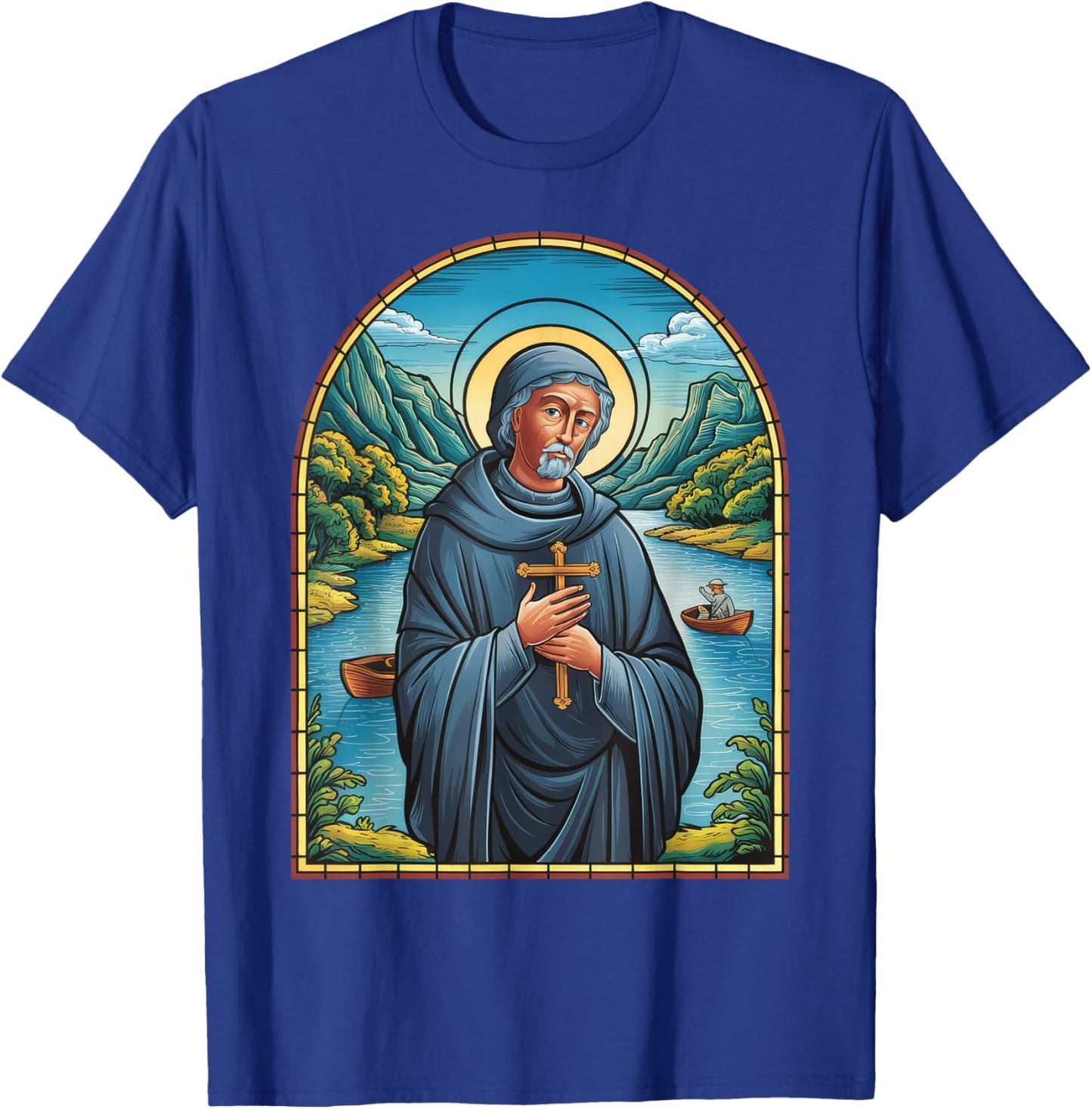 St Martin de Porres Catholic Church Black Saints Peru Cross T-Shirt - T-Shirt | Royal