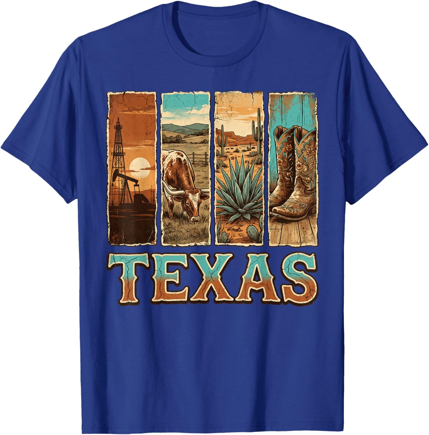 Texas Pride Men Women Kids Proud Texan T-Shirt - T-Shirt | Royal