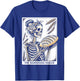 Sourdough Bread Skeleton Tarot Card Homemaker Baking Art T-Shirt - T-Shirt | Royal