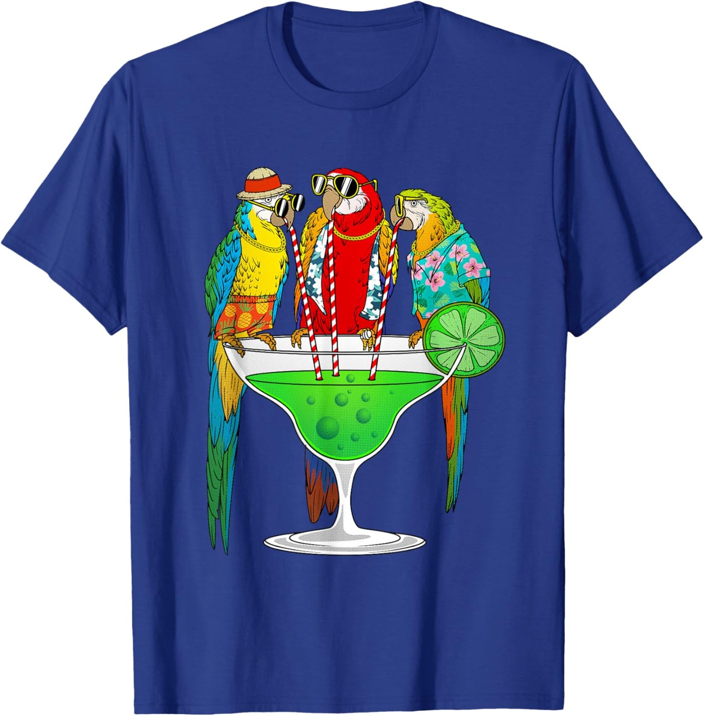 Cool Parrot Art Women Pet Bird Tropical Parrot Lover T-Shirt - T-Shirt | Royal