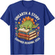 Unreath a Story Summer Library Reading 2026 Dinosaur Book T-Shirt - T-Shirt | Royal