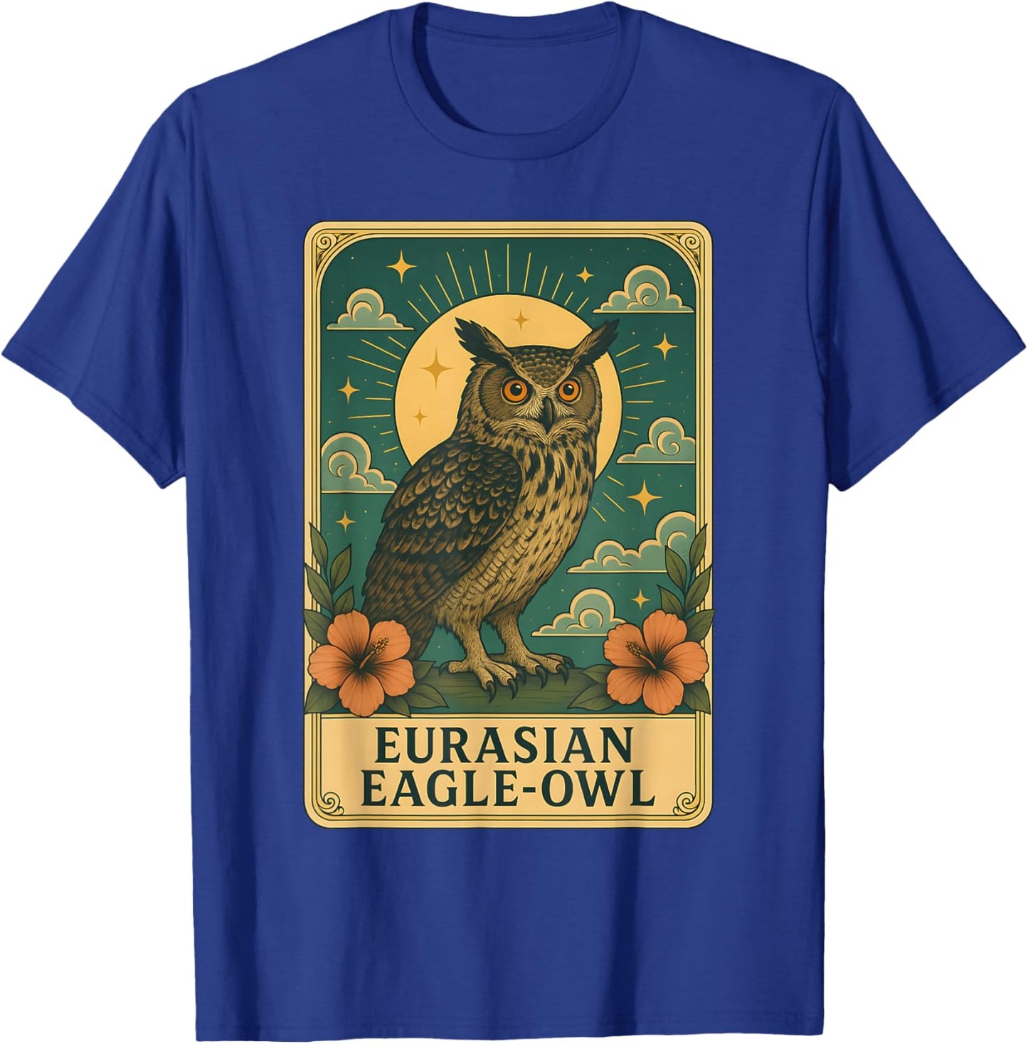 Eurasian Eagle-Owl Tarot Card T-Shirt - T-Shirt | Royal