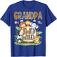 Grandpa Of The Two Wild 2Nd Birthday Safari Animal Lover T-Shirt - T-Shirt | Royal