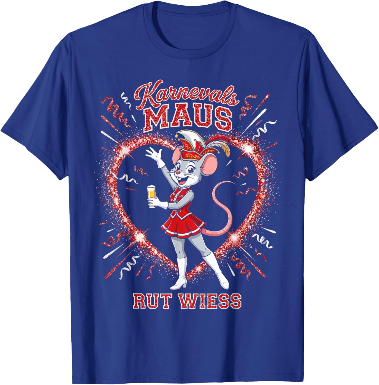 Carnival Mouse Rut Wess Cologne Carnival Outfit T-Shirt - T-Shirt | Royal