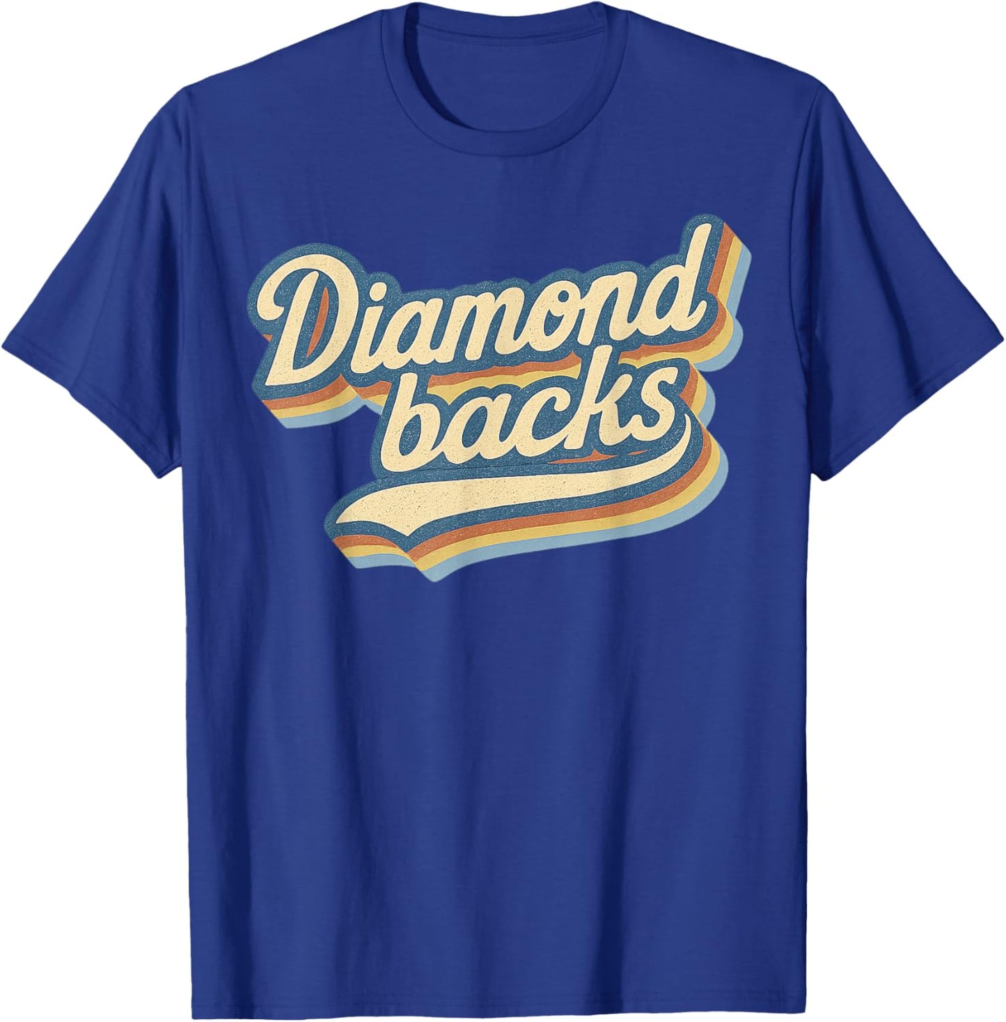 Vintage Diamondbacks Retro Last Name Lover Throwback T-Shirt - T-Shirt | Royal