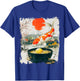 Kawaii Anime Koi Fish Eating Ramen Funny Japanese Graphic T-Shirt - T-Shirt | Royal