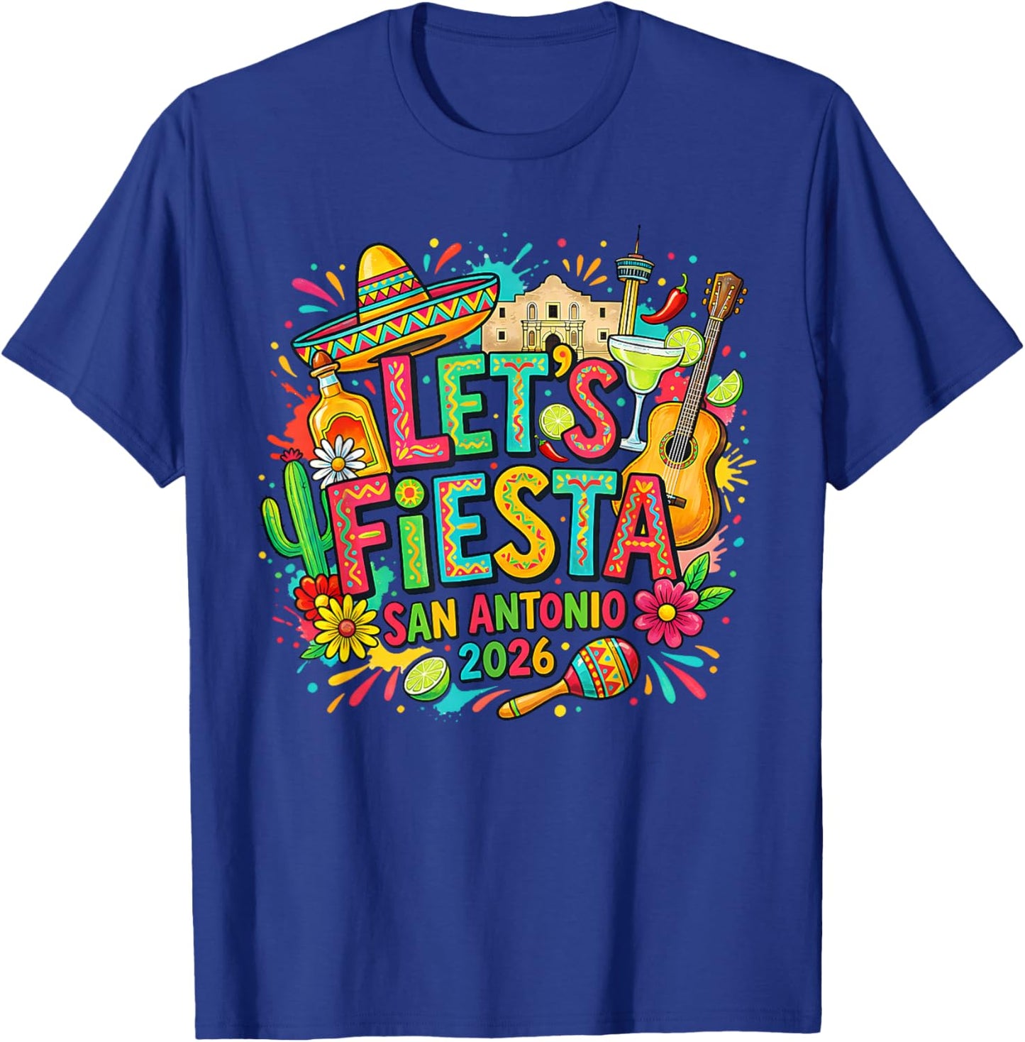 Fiesta Squad San Antonio Texas Cinco De Mayo Lets Fiesta T-Shirt - T-Shirt | Royal